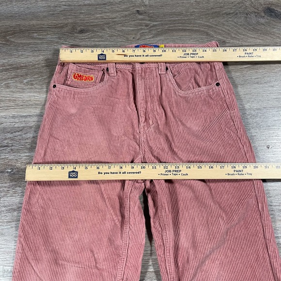 Empyre Men's Pants Corduroy Casual Skate Loose 28 Pink - Picture 6 of 9